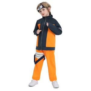 Set di abbigliamento per ragazzi di lusso anime ninja che gioca costume per bambini costumi fantasia costumi di carnivale di salone di halloween set da festa di costume q240517