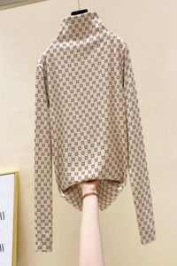 Kvinnor mode tshirt långärmad grundläggande koreansk version topp casual loose office lady polka dot tryckt tshirt rund nacke pullover8952460