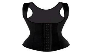 Stålbenad underbust korsett midja tränare latex väst gummikrokar bustier plus storlek xs6xl underkläder5091342