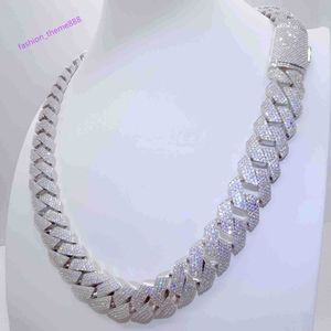 necklace moissanite chainnecklace moissanite chaincuban link Horizon Iced Out Pass Diamond Tester vvs Moissanite Jewelry for men moissanite chain gift