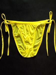 Men039s Briefs Sexig Ice Silk Transparent Pouch Briefs Trosor Herrens andningsbara byxor Bandage Bikini Pants Underwear5677960