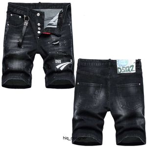 Cool Guy Short Men's Jeans Black Man Hip Hop Rock Moto Mens Design Ripped Distressed Denim Biker Summer 1117 dsquares dsqureditys 2 dsquards 1WJO 2VHI