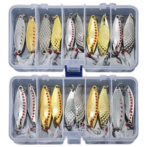 Metal Spinner Spoon Trout Fishing Lure VIB Lures de sanguessuga 5g 7g 10g 15g 20g Artificial Iscel Tackle para baixo Pike Pike 240517