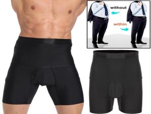 Men039S Shapers Boxer Kort bantning Body Shaper Shorts Mage Control Trosies Forming Pants Fitness Pants Shapewear Bulifter1742687