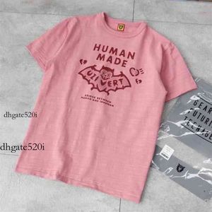 ヒューマンメイドシャツメンデザイナーTシャツ人間メイドX lil uzi vert coブランドピンクバットダイヤモンドニゴサマーニューショートスリーブTシャツメンTシャツ234wc11