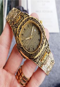 Luxury Watch Men 39 mm Movimento in quarzo da uomo orologio da uomo Orologio Donne Gold Vintage Clock Bracciale Wirstwatch Ladies Orologio Denni4796026