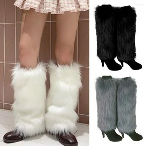 Women Socks Warm Boot Winter Faux Fur Soft Lolita Punk Furry Foot Covers Girls