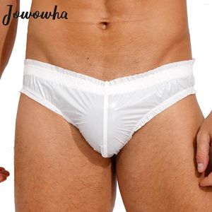 Underpants Herren glänzende Low -Rise -Slips Elastizitätsbund Panties wasserfestes Badebekleidung Beutel Beutel Unterwäsche Pool Party Tanga Underpant