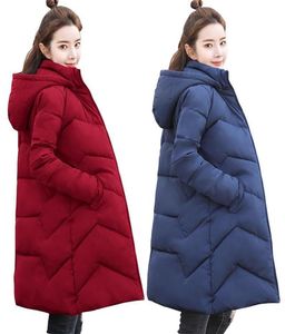 Women039S Trench płaszcze 5xl 6xl duże rozmiary Kobiety jesienny płaszcz zimowy długi parkas pucha kurtki zagęszczanie ciepłej kurtki Klasa 9706043