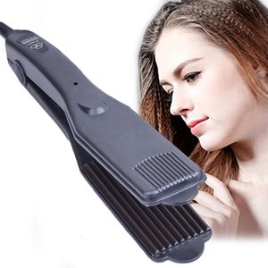 Professional Fluffy Hair Curler Corrugated Plate Wave Iron Flat Fast Curling with Temperature Control Waving Styling Tool 240515