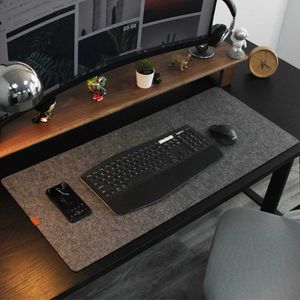 Mouse Pads Wrist Rests Large size wool felt mouse pad office computer desk protection pad laptop desk pad non slip keyboard pad game accessories J240510