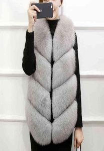 Womens Winter Faux Fur Warm Vest Gilet Sleeveless Waistcoat Jackets Coat Outwear 2112077215867