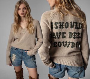 Women Designer Sweater Front Short Back Knits Long V Neck Handmade Sweatshirt Wool S Letter Knitwear Pullover Hoodie5106401