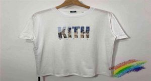 Kith Tshirt Men Women 11 Högkvalitativ Paris Limited Edition Kith Tee Architecture Graghic Print Topps Casual Short Sleeve G12073598296