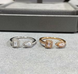 925女性結婚指輪のためのスターリングシルバーリング18Kローズゴールドオープンリングデザイン25803790