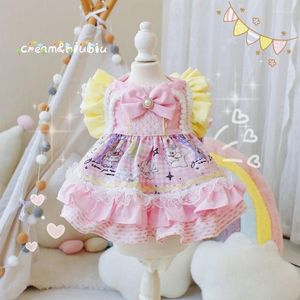 Hundekleidung Haustier Wäschel Cream Kuchen Kleid für Hunde Kleidung Katze kleine Lolita Prinzessin Rock Süßes Sommermädchen Chihuahua Produkte 2024