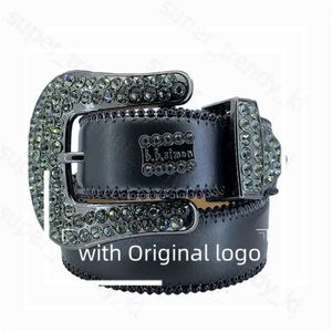 Top Designer Belt Y2K Pasek BB Simon Pasek dla mężczyzn Women Błyszczący Diamentowy pas na czarnym niebiesko biały MultiColour HARAJUU BB Pas z bling dhinstones jako prezent 372