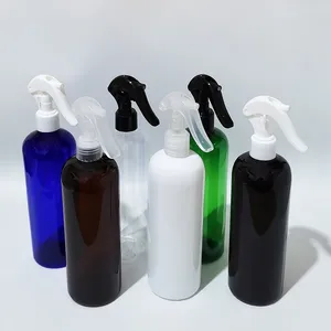 Garrafas de armazenamento 10pcs 500 ml garrafa de água marrom preto com pulverizador de gatilho para salão de salão ou plantio de flores spray de água