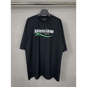 Balanciga Men Designer Balencigaa Runner Polo T Shirt Clothes Paris Rätt version av B-familjer Classic Tryckt kortärmad T-shirt för både män och kvinnor