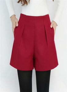 Wkoud vinter shorts för kvinnliga ullstövlar shorts godisfärger zip upp lösa korta byxor med fickor kvinnlig casual wear dk6155 y20056158581