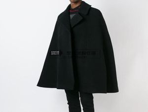 전체 커스터마이즈 스타일 새로운 패션 남자 케이프 코트 느슨한 긴 모직 외투 코트 모직 옷 두꺼운 코트 가을 겨울 의류 6131916