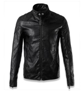 Chaqueta de Cuero Hombre 2020 New Popular Men Biker Leather Jackets Young Man Outerwear Short Style5117653