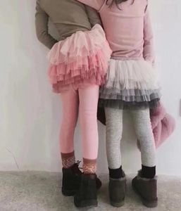 New Autumn Girls Leggings Kids Tutu Skirt Leggings 2019 Primavera Autumn Gradient Skirt Calça calças calças calças 5 CO1473001