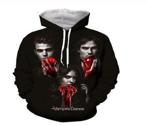 The Vampire Diary Sweatshirts Hooded Jackets Men Women Hoodies 3d Brand Male Long Sleeve Tracksuit Casual Pullovers Plus Size RR037049329
