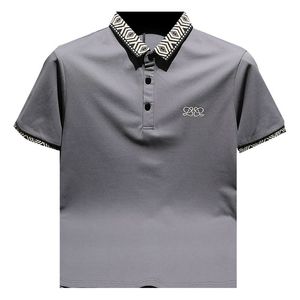 2024 nova camisa pólo de designer marca de luxo da camisa polo de pólo de verão impressão de verão curto tamanho M-5xl