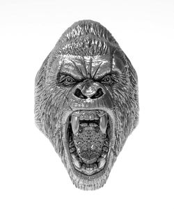 Titanium Steel Men039s Ring Retro Angry Gorilla Ring Ring Punk Style Fashion Locomotive Ring Size 7147504178