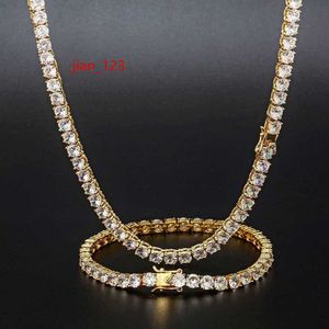 Billig pris av hög kvalitet VVS Moissanite S925 SLIVER Tenniskedjearmband Bling Mens Iced Out Diamond Necklace