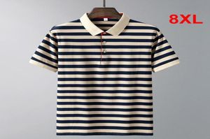 MEN039S POLOS STRIPED SHIRT MEN SUMMER SMOREEVE FASION TEES TOPSカジュアル男性プラスサイズ8XL高品質HA2008105658