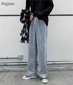 Dżinsy Mężczyźni mopani szerokie spodnie nogi 3xl workowate Harajuku Hiphop High Street Kpop Chic retro vintage w stylu koreańskim nastolatki moda x0622717561