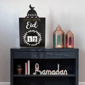 Dekoracyjne figurki Zamek odliczanie kalendarzy dekoracji domu w Ramadan Adwent Kalendarz na stół wiejski Centrum półki na książki