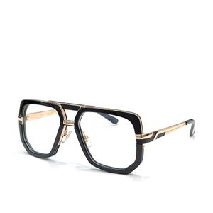 Ny modedesign Square Frame Retro Optiska glasögon 662 Enkel och populär stil tyska manliga toppkvalitetsglasögon transparent lins Hot 290N