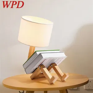 Lampy stołowe WPD Nordic Lampa Creative Wood Person Oświetlenie