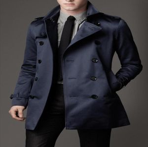 Klassiskt märke 2021New Fashion Long Winter Coats Slim Fit Men Casual Trenchcoat Mens Double Breasted Trench Coat UK Style Outwear P5324378