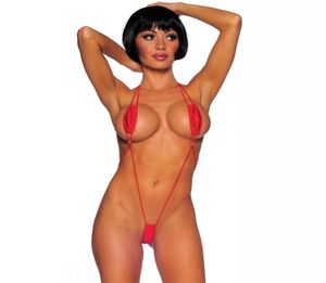 Kvinnor Sexig badmode underkläder sexig bikini mini vstring holder beha string slingar mikro monokini sommar strandkläder batsuits7595608