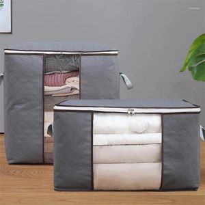 Storage Bags Quilt Clothes Wardrobe Closet Organizer Bag Non-Woven Home Large Foldable Sock Toy Sundries