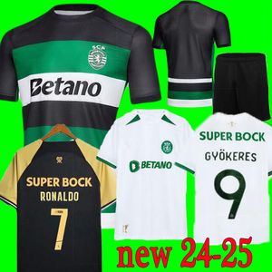 24 25 25 Specjalne koszulki piłkarskie Lisboa 3rd Lizbona Ronaldo Coates Mathieu Jovane Cr7 Sporting 2024 2025 Puchar Zwycięzcy Męs