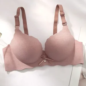 Sutiãs para mulheres adolescentes bralette lingerie de cor sólida fêmea fêmea arame grátis push up bra brasieres para mujer