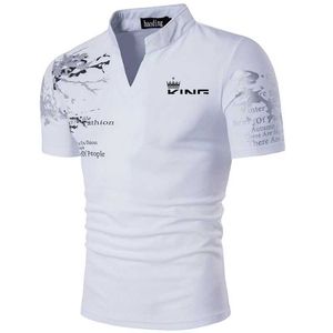 Magliette da uomo maglietta da uomo maglietta a maniche corta maglietta stampata Nuova tessuta di cammino da uomo casual Mens Top J240515