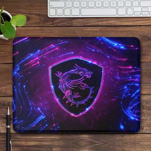 Mouse almofadas de pulso repousa msi mouse pad pad ltop mesa de mesa de mesa pequeno mousepad jogador roxo pc acessórios de teclado redragon mouse de borracha tapete 20x25 j240518