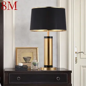 Table Lamps 8MContemporary Black Gold Lamp LED Vintage Creative Bedside Desk Light For Home Living Room Bedroom