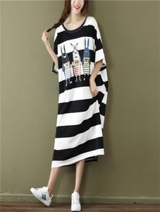 Plus Size Nightgowns For Women 2018 Summer Dressing Gowns Girls Nightshirts Cartoon Nightdress Cotton Sleepshirt AD3363286615