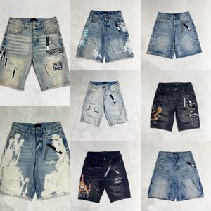 2024 jeans pantaloncini da uomo pantaloni pantaloncini da uomo donna pantaloni corti pantaloni pantaloni di strada per pellicolette per pellicolette per pantaloni magri hip hop