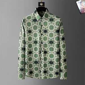 Camisas masculinas blusas de bordado de cavalo superior cor de manga longa de cor sólida fit fit