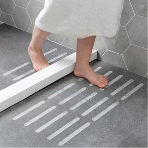 Bath Mats 5Pcs Anti-Slip Shower Stickers Transparent Bathroom Self-Adhesive Waterproof Safety Strips