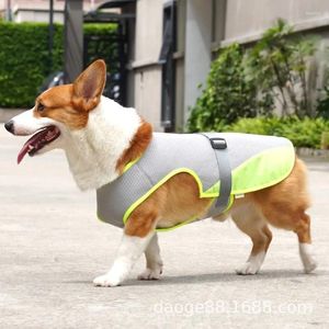 Köpek giyim kıyafetleri yaz evcil hayvan yelekleri anti-uV serin küçük orta köpekler ısı çarpması soğutma nefes alabilen güneş koruma giysileri