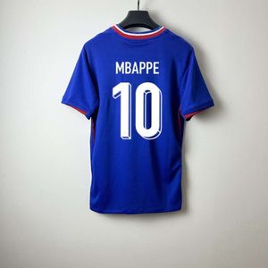 French jersey home and away short sleeved 2024 Fans Cup national team number 10 Mbappe 19 Benzema